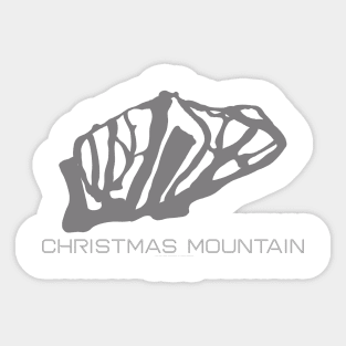 Christmas Mountain Resort 3D Sticker